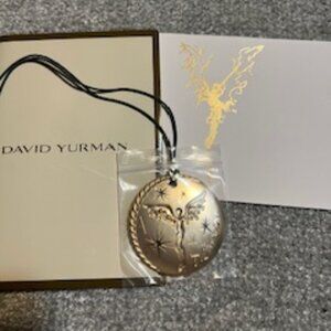 NWT David Yurman 2025 Limited Edition Angel Medallion Gold Christmas Ornament